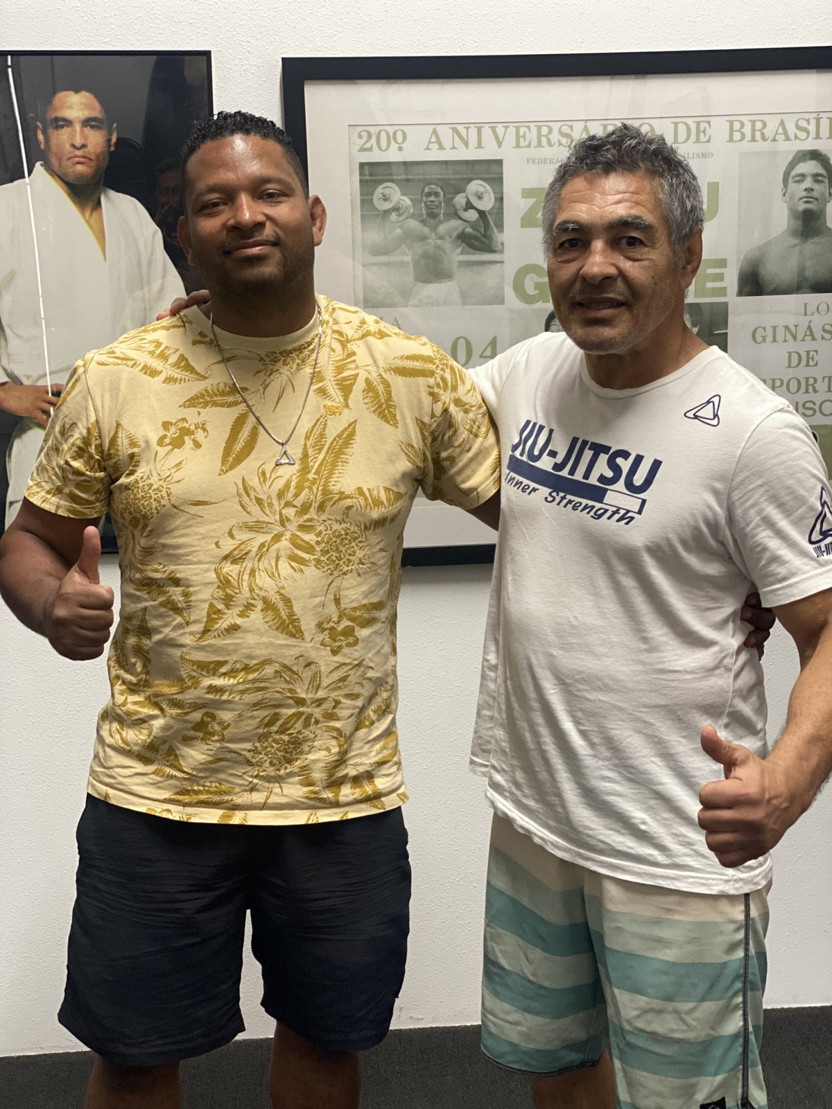 Raoul with Rickson Gracie