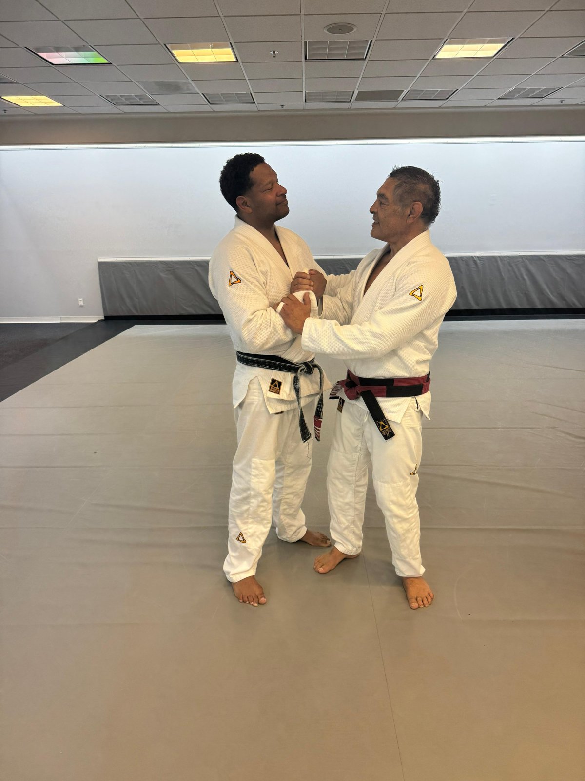 Private training with Rickson Gracie